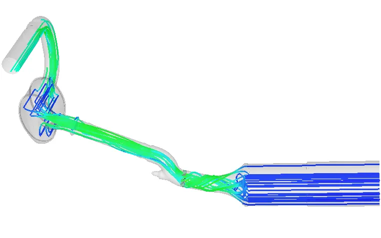 2. exothermia_catalyst-5-Ansys_Fluent-velocity_streamlines-2