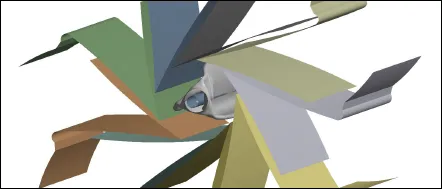 Arrangement of the balloon folding