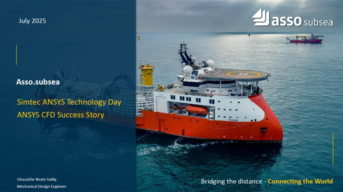 Asso.subsea: Ansys Technology Day – Ansys CFD Success Story